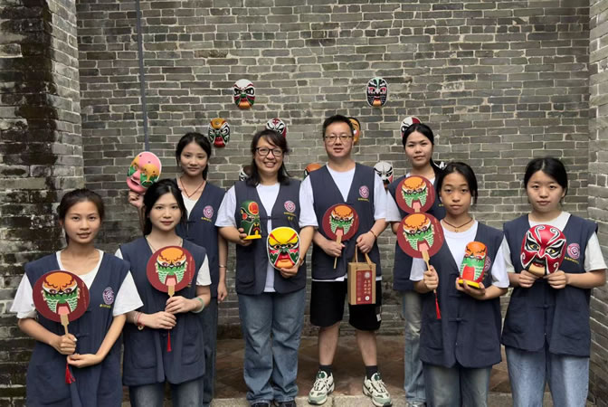 4月26日 粤剧脸谱番禺区大岭村活动